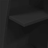 Corner Cabinet 27.5x27x140cm Engineered Wood Black 889866