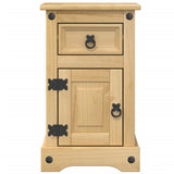 Bedside Cabinet Corona 35x32.5x58 cm Solid Wood Pine 4005652