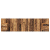 Headboard with Cabinet 3 pcs Old Wood Engineered Wood 3415713
