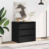 Corner Chest of Drawers Black 60x41x58 cm Engineered Wood 852844