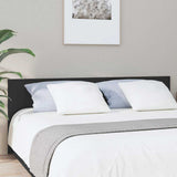 811044 Bed Headboard Black 200x1,5x80 cm Engineered Wood