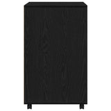 Cabinet with Shelf with Wheel Black Oak 60 x 48 x 74.5 cm 869242