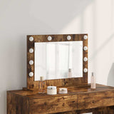 Vanity Mirror Rectangular Smoked Oak 60 x 45 x 18 cm 868313