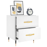 Bedside Cabinet White 40x35x47.5 cm Engineered Wood 827260