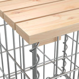 Garden Bench Natural wood Solid Pine wood, Galvanised steel 3196236