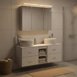 Bathroom Furniture Set 4 pcs White 100 x 14.5 x 70 cm 3407015