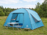 Cabin Tent with Roof Blue 210 x 210 x 138 cm Polyester 42028506