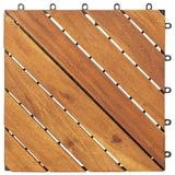 Decking Tiles 20 pcs Brown 30x30 cm Solid Wood Acacia 3114666