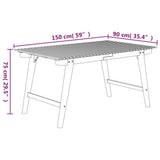 Garden Table 150x90x75 cm Solid Wood Acacia 363310