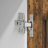 Hanging Cabinet with Door Smoked Oak and White 80 x 31 x 40 cm 884234