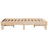 Bed Frame without Mattress 120x190 cm Small Double Solid Wood Pine 855373