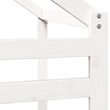 Kids' Bed Roof White 188x82x113 cm Solid Wood Pine 846883