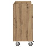 Golf Cabinet with Wheel Plain Artisan Oak 90 x 45 x 98 cm 899470