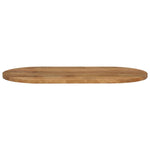 ZNTS Table Top 80x40x2.5 cm Oval Solid Wood Mango 370142