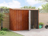 Garden Sheds Brown 203 x 85.5 x 200 cm Metal 42011304