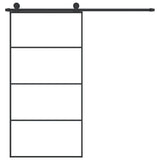 Sliding Door with Hardware Set 102,5x205 cm ESG Glass&Aluminium 3152150