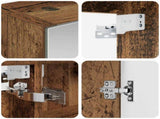 Bathroom Cabinet Set 5 pcs Old Wood Engineered Wood 3406477