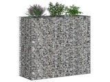 Gabion Raised Bed 2 pcs Silver 130 x 50 x 150 cm 3422233