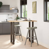 Bar Table Legs U-Shaped 2 pcs Natural Steel 40x cm Steel 4013243