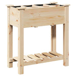 Garden Planter Beige 71 x 37 x 76.5 cm Solid fir wood 42006579
