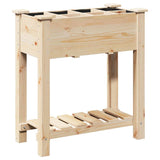 Garden Planter Beige 71 x 37 x 76.5 cm Solid fir wood 42006579