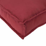 Pallet Cushion Set 2 pcs Wine red 120 x 80 x 12 cm 3329085