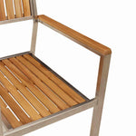 Garden Dining Set 5 pcs Brown Solid teak wood 3334799