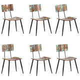 Dining Chairs 6 pcs Solid Reclaimed Wood 3056369