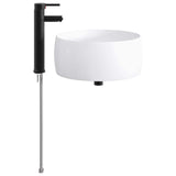 Bathroom Wash Basin Matte Black 38.5 x 38.5 x 16 cm Metal 890239