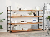 Floating Shelves 4 pcs 160x40x4 cm Oil Finished Solid Wood Acacia 3279654