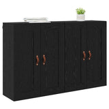 Wall-mounted Cabinet 2 pcs Black Oak 69.5 x 34 x 90 cm 3415590