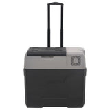 Cool Box with Wheel and Handle Black&Grey 30 L Polypropylene 51781