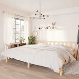 Bed Frame without Mattress Solid Wood Super King Size 810097