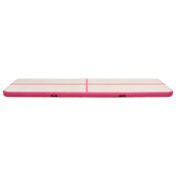 Inflatable Gymnastics Mat with Pump 800x100x15 cm PVC Pink 92673