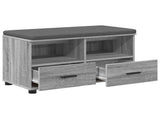 Hall Bench with Cushion with Drawer Grey Sonoma 80 x 38 x 46 cm 891461