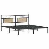 Bed Frame without Mattress Sonoma Oak 160x200 cm Engineered Wood 4106795