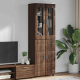 Highboard FLORIN Brown Oak 60 x 35 x 182 cm Engineered Wood 3397921