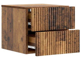 Wall-Mounted Bedside Cabinet 2 pcs Old Wood 33 x 34.5 x 40 cm 898482