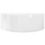 Ceramic Bathroom Sink Basin Faucet/Overflow Hole White Round 141938