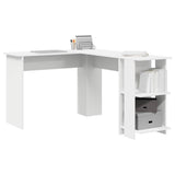 Corner Desk White 140 x 113.5 x 75 cm Engineered Wood 869554