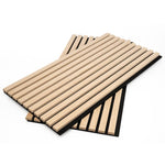 ZNTS WallArt Aku Acoustic Wall Panels Light Oak 4 pcs 447596