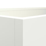 Planter White 62x40x39 cm Steel 841596