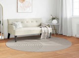 Area Rugs Round GALATI Cream 200 CM Polyester 42022803