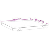 Mattress Protector White 200x220 cm Waterproof 4100181