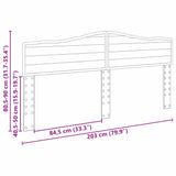 Headboard Grey Sonoma Engineered wood 888623