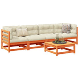 Garden Sofa Set Wax brown Solid pine wood 5 piece Modular 3299280