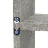 Wall Display Shelf 8 Compartments Concrete Grey 342590