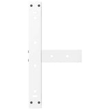 Coffee Table Legs T-Shaped 2 pcs White 40x25x cm Steel 4013005