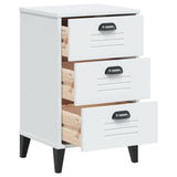 ZNTS Bedside Cabinet VIKEN White Engineered Wood 374911