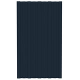 Roof Panels 36 pcs Galvanised Steel Anthracite 80x45 cm 317204